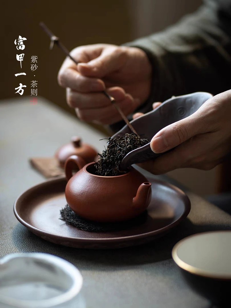 無二紫砂茶则茶铲茶宠摆件茶具配件乌龟壳把玩富甲天下可养