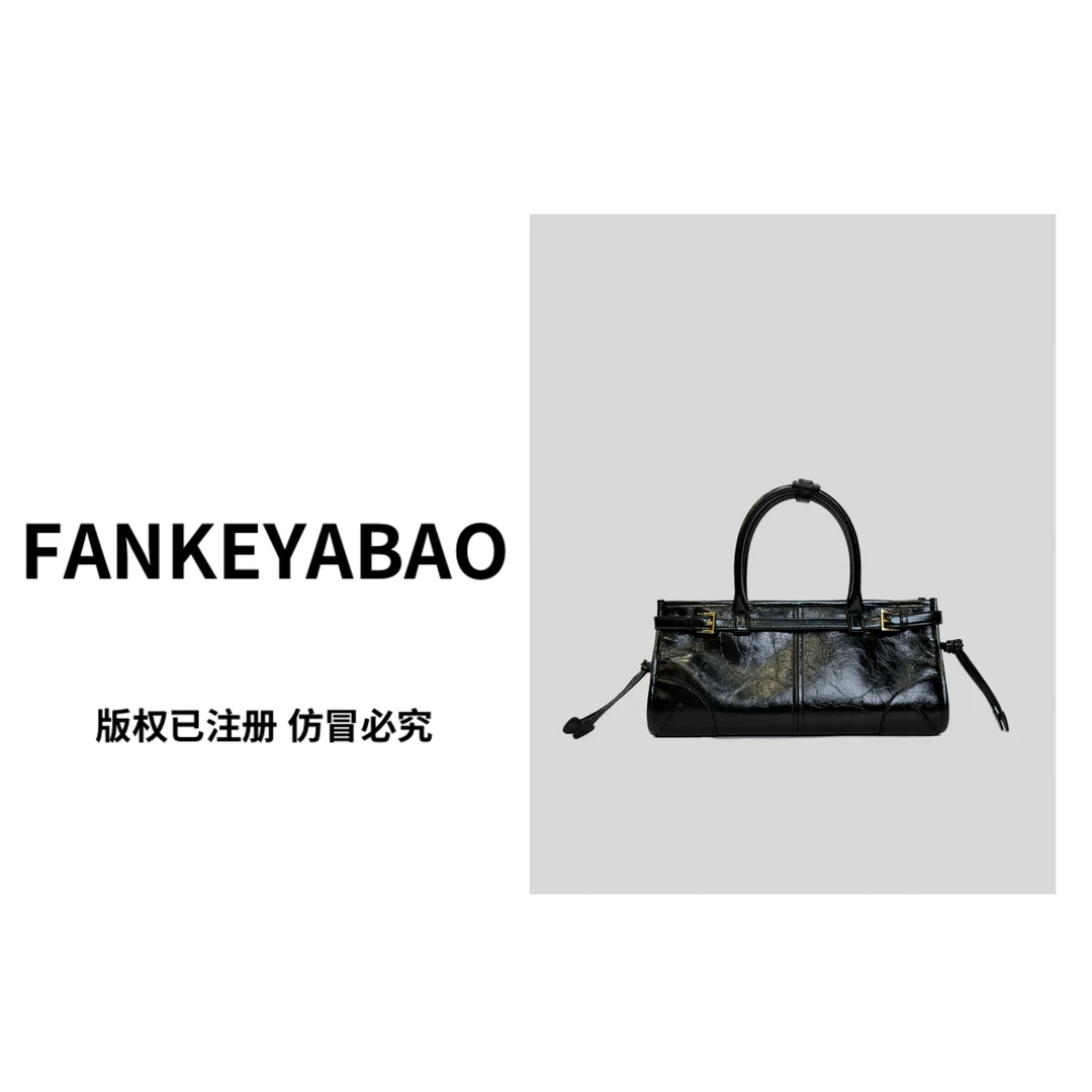 FANKEYABAO/秋冬新款高级感小众轻奢复古手提单肩斜挎上档次包包