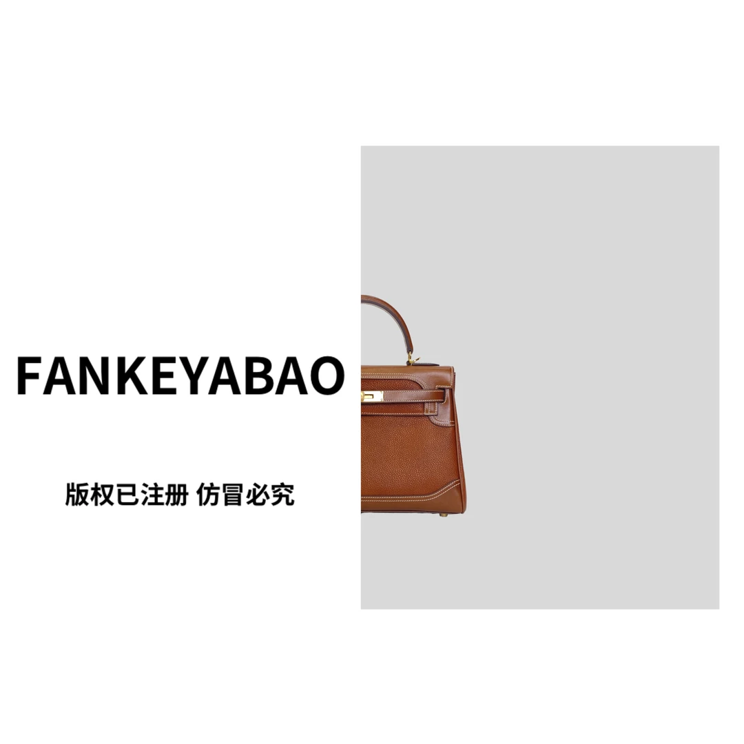 FANKEYABAO/秋冬新款磨砂K莉包女复古手提包真皮单肩斜挎小方包
