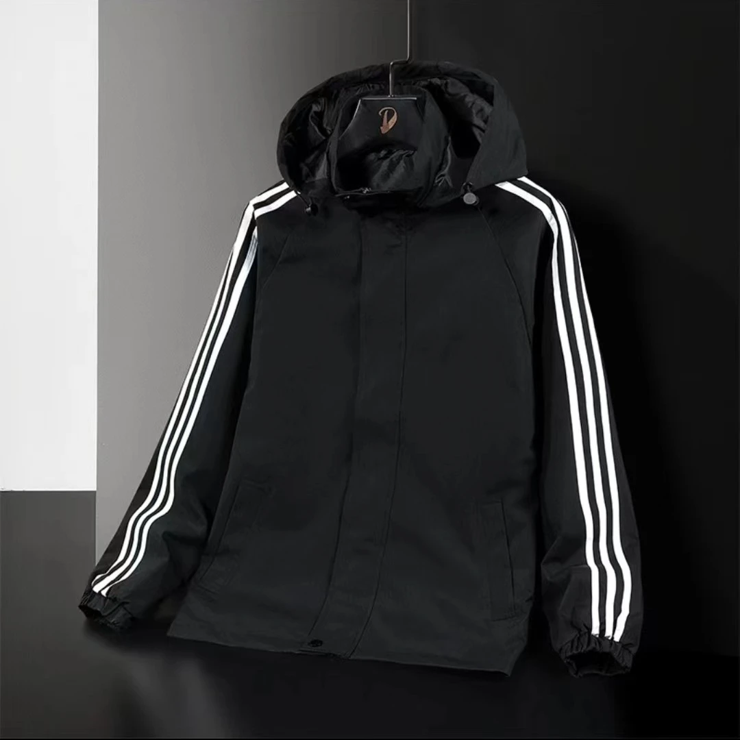 2025新款春夏款运动休闲冲锋时尚防风夹克上衣男女同款男百搭外套