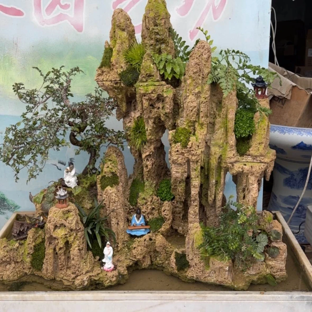 【闪购商品】吸水石假山根雕湖**山