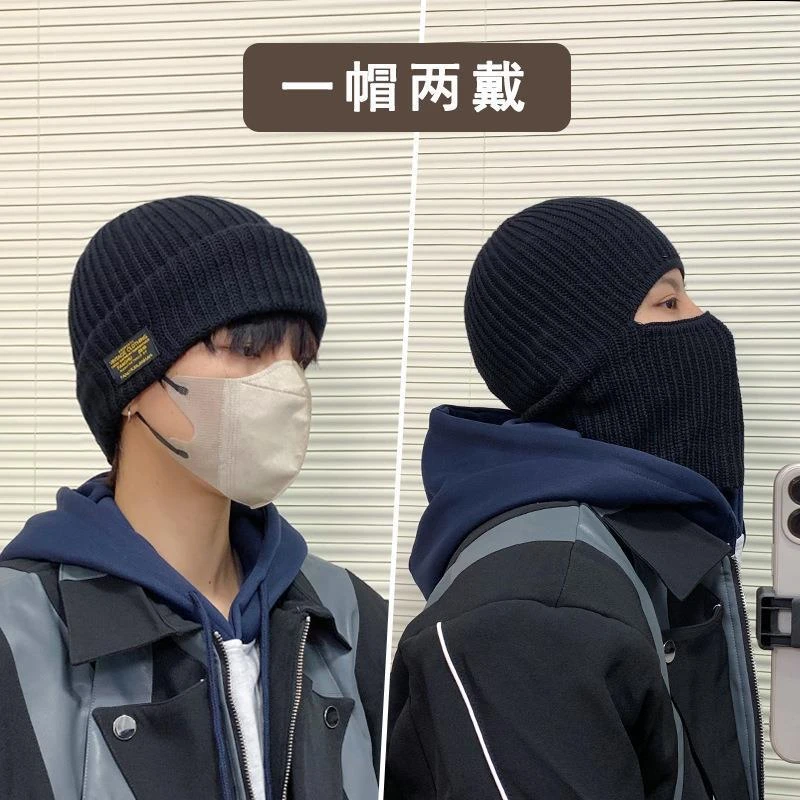 巴拉克拉法帽军版保暖护耳头套帽男士防风冷帽子悍匪防风保暖帽