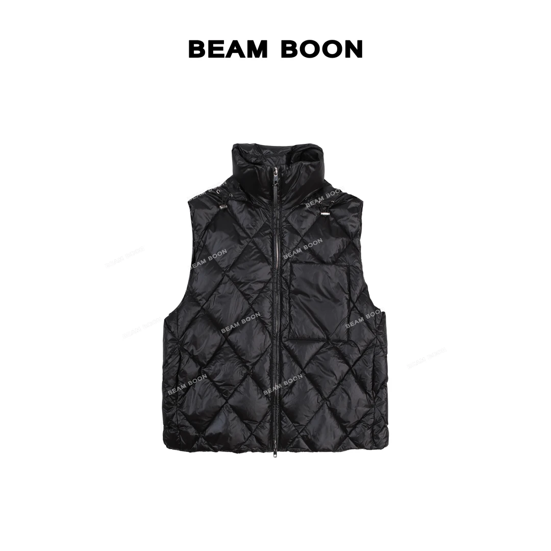 Beam Boon |【高奢女主】J*S云朵蓬松防风保暖压格90%鸭绒羽绒马甲