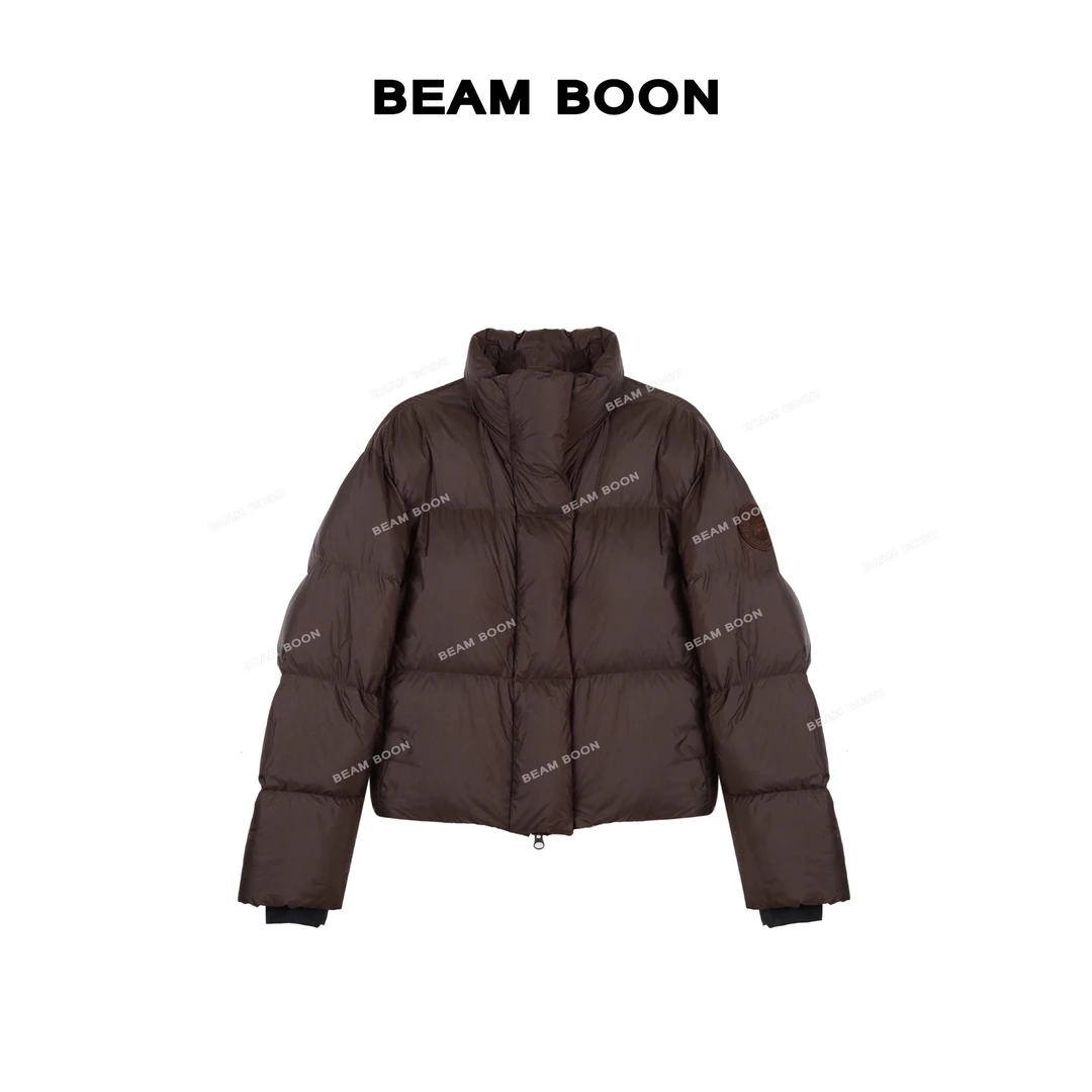 Beam Boon|【魔方鹅绒服】加拿大*90%鹅绒重磅防风高密立领短羽绒服