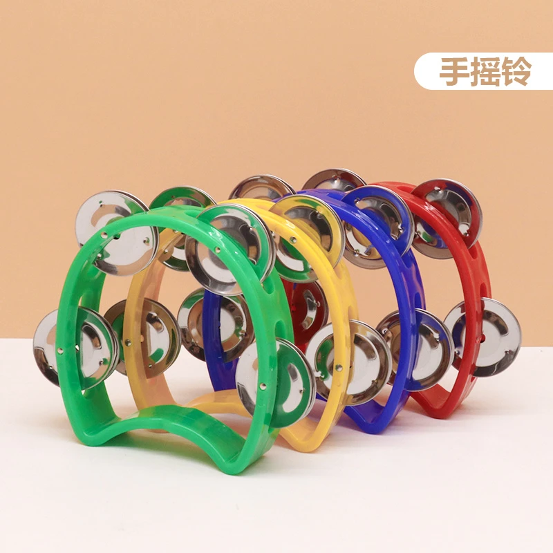 奥尔夫乐器抓握手铃婴幼儿手摇铃握铃彩铃串铃幼儿园早教乐器教具