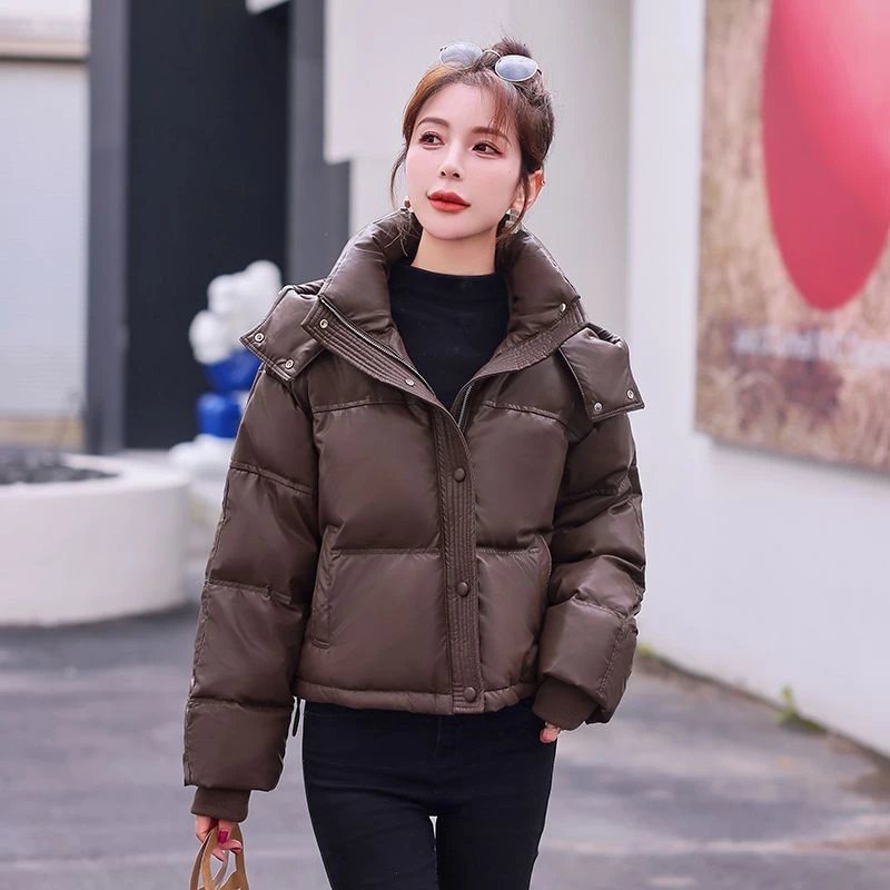 冬季皮羽绒服女年冬季新款小个子免洗羽绒加厚保暖外套潮款