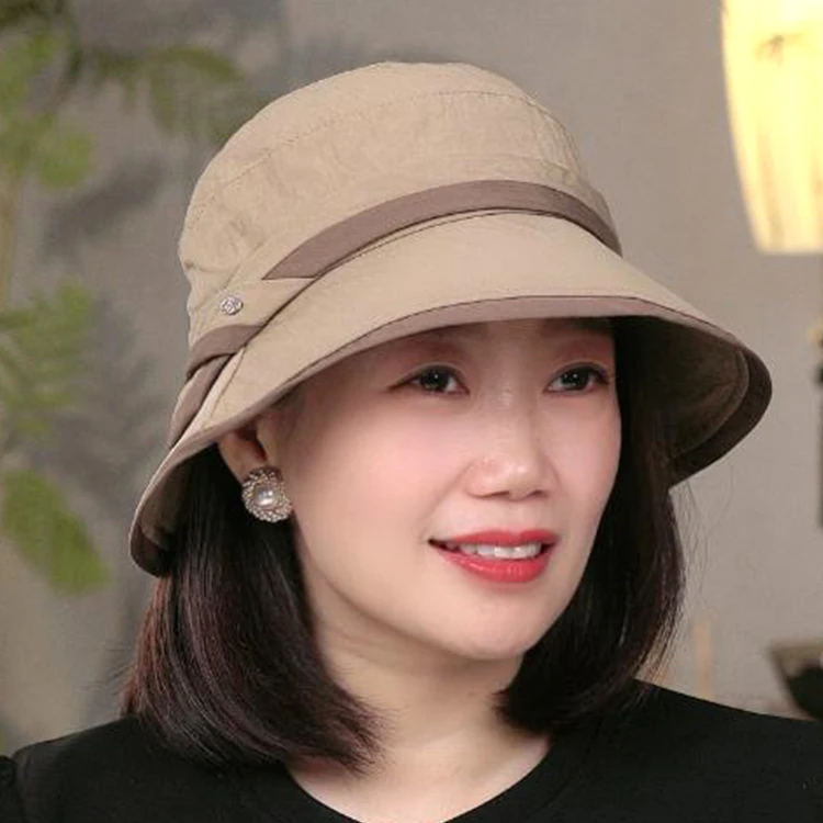 速干渔夫帽子女款2024新款夏季薄款防晒遮阳帽出游百搭显脸小盆帽