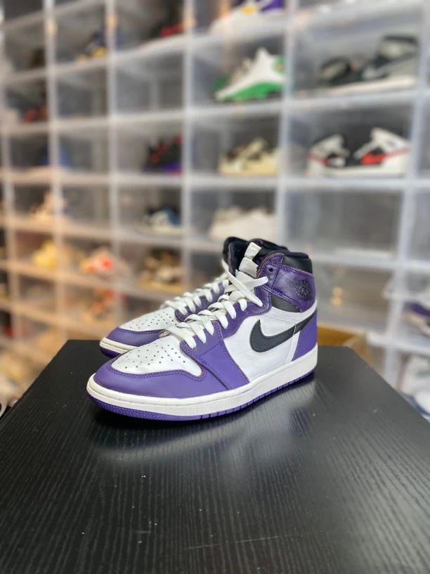 aj1黑紫脚趾休闲鞋/42.5/已精洗/全新参考价1754