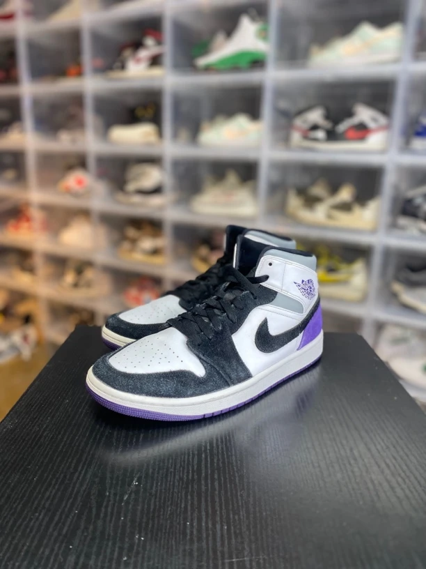aj1黑紫休闲鞋/44.5/已精洗/全新参考价1026