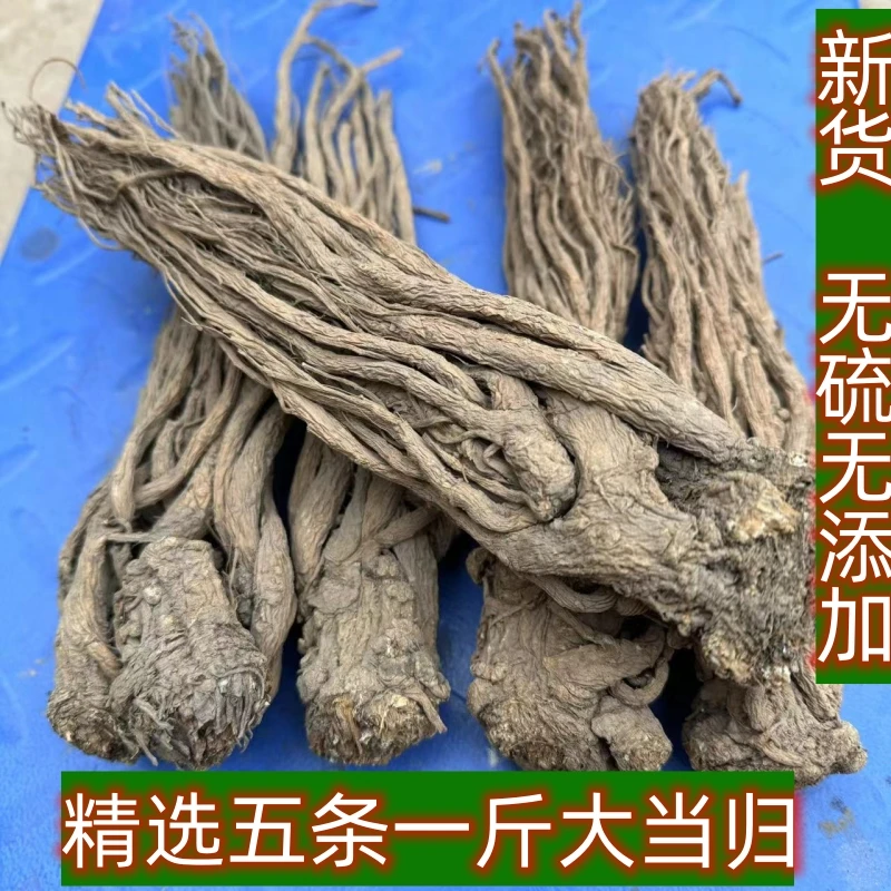 甘肃高海拔当归中药材500克 可切片 磨粉 无硫无熏染