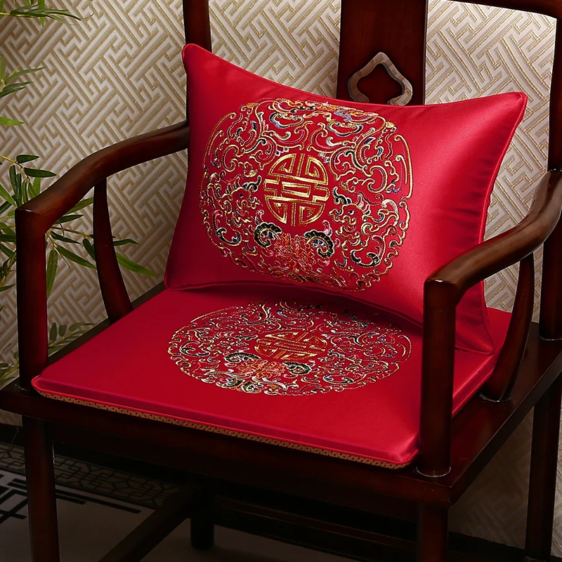 中式红木椅子垫古典实木沙发坐垫茶桌椅子坐垫茶椅圈椅太师椅座垫