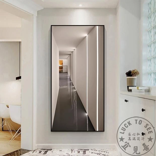 [延伸空间]入户玄关装饰画竖版走廊过道壁画高级感抽象玄关挂画