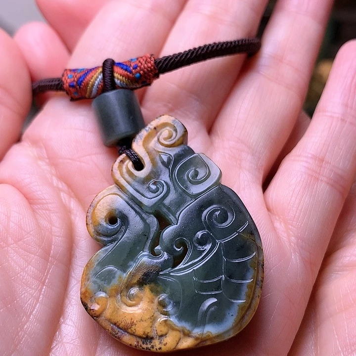 岫岩河磨玉（透闪石质玉）挂件未镶嵌