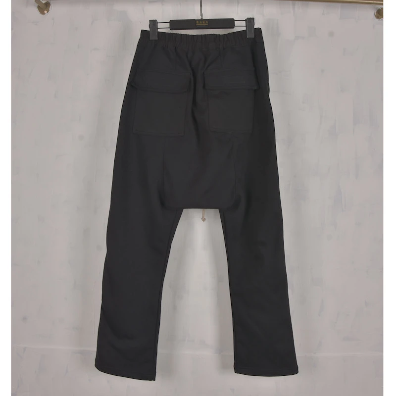 新RO高品质360克纯棉哈伦吊裆直筒长裤青年欧美风格经典时尚男裤