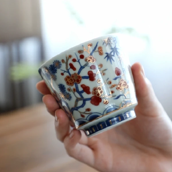 东进四季发财主人杯 80ML新品茶杯品茗杯 陶瓷功夫茶具茶杯复古