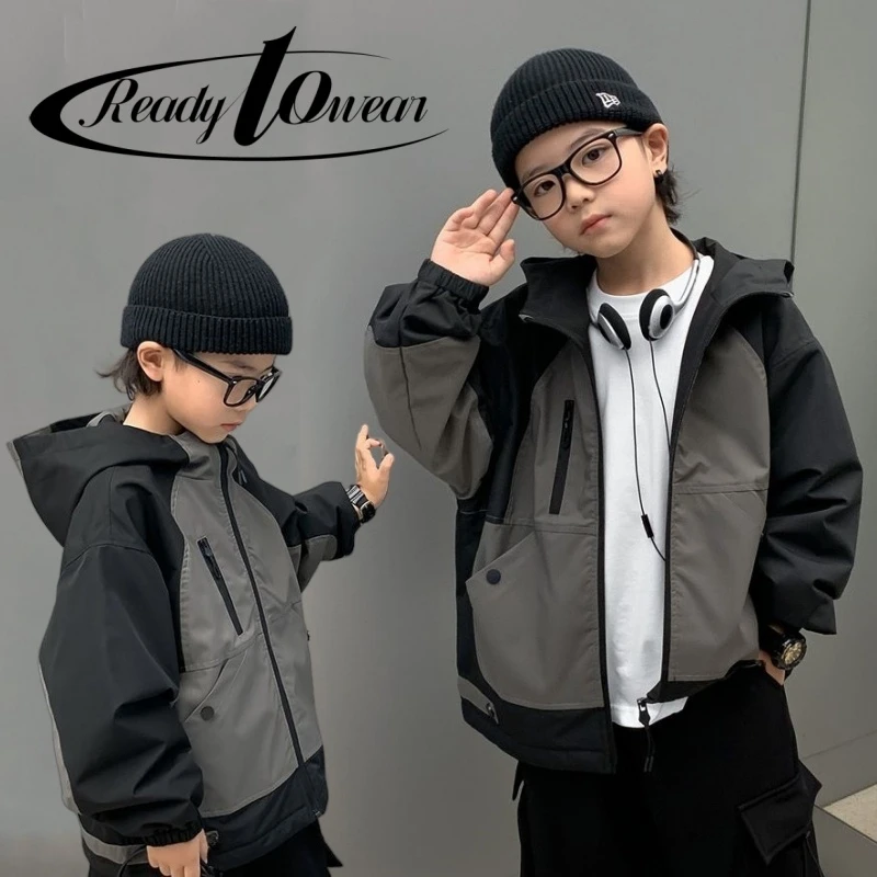 【加绒/不加绒】男童外套儿童风衣2025新款中大童休闲衣服男孩时尚