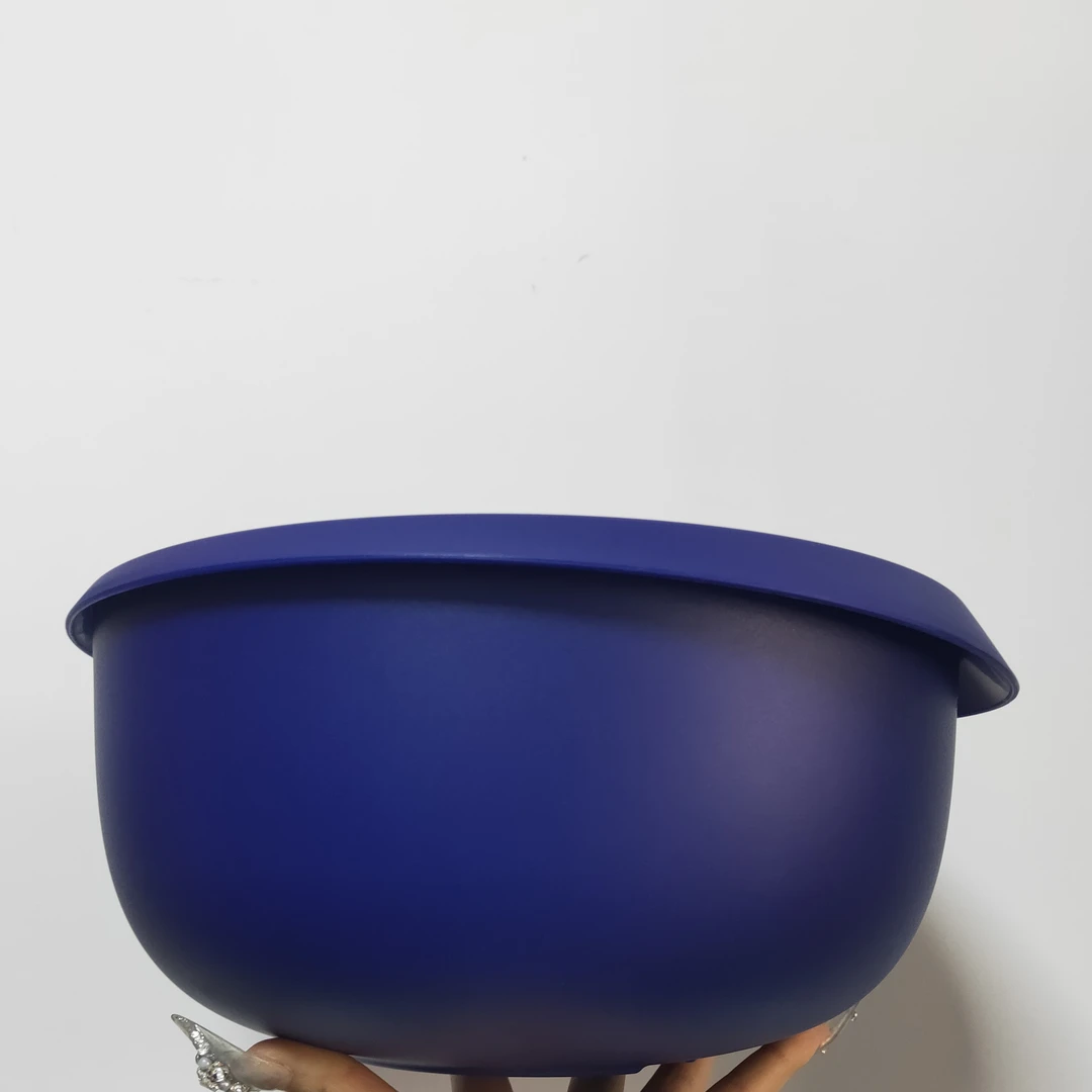 (海)4.3L皇家蓝花朵搅拌碗 冷藏盒
