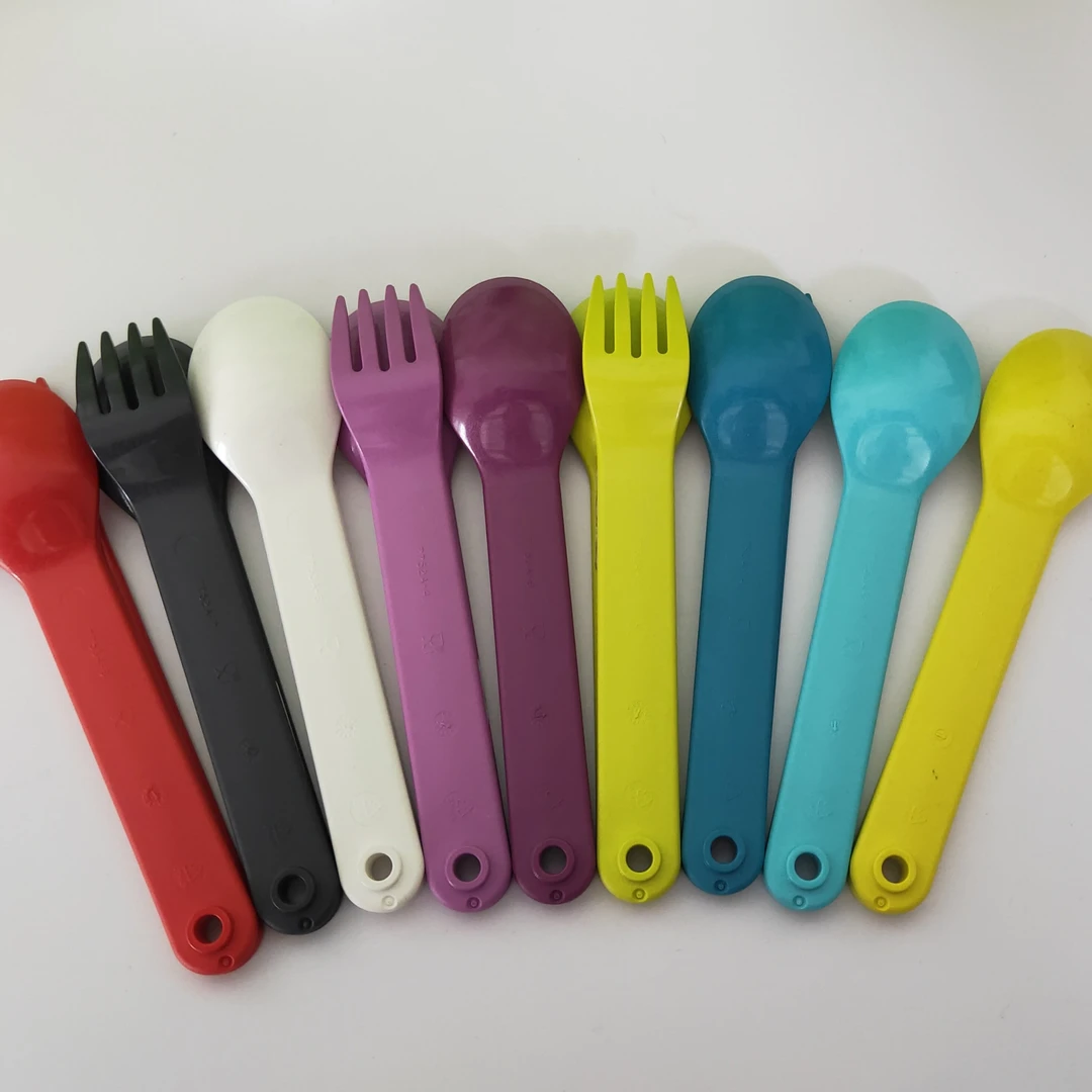 (海)彩色宽柄勺 勺子 叉子  餐具
