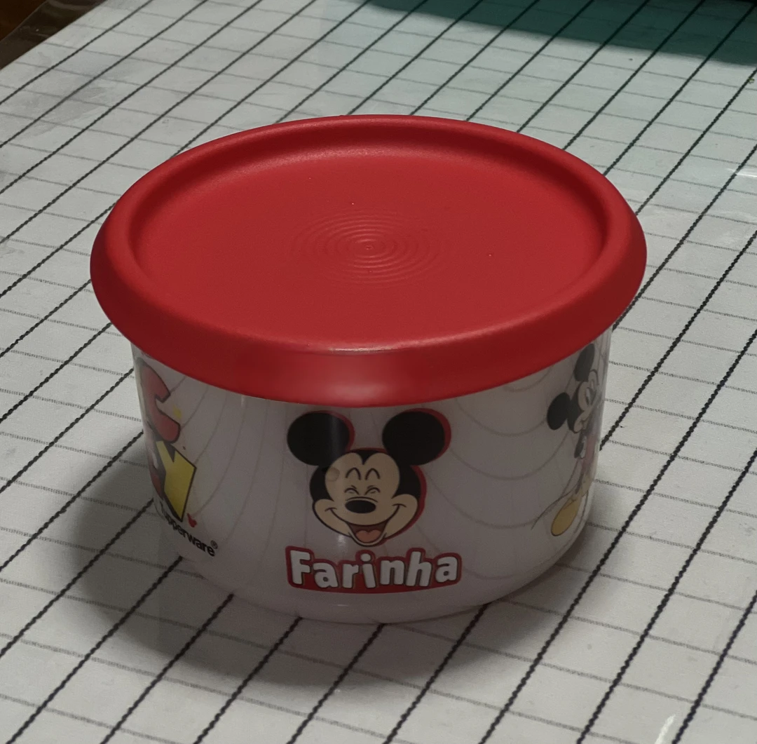 （海）红色米奇575ml卡通 开合易保鲜盒 干货零食冷藏