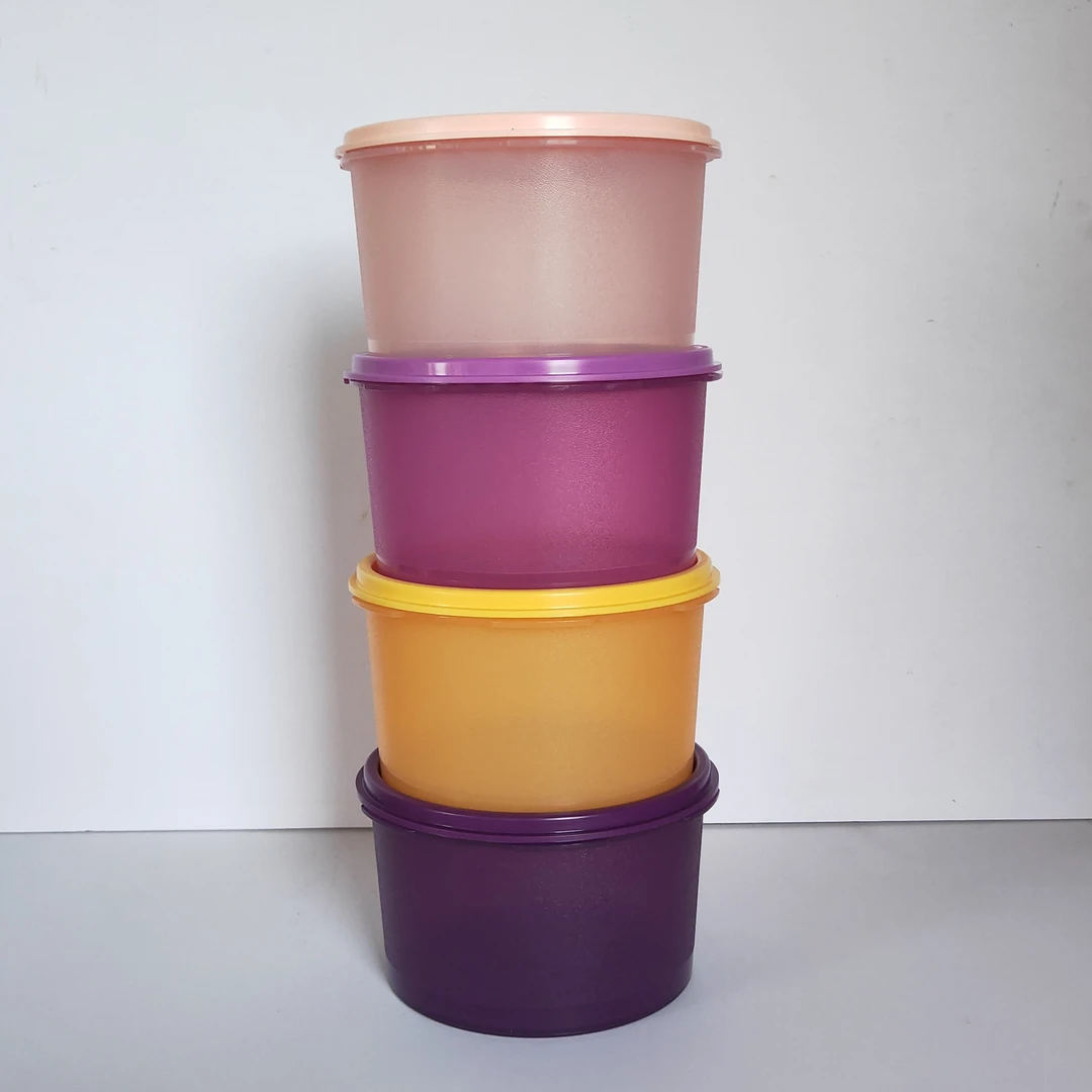 (海)1L彩色妙妙保鲜圆罐   保鲜盒