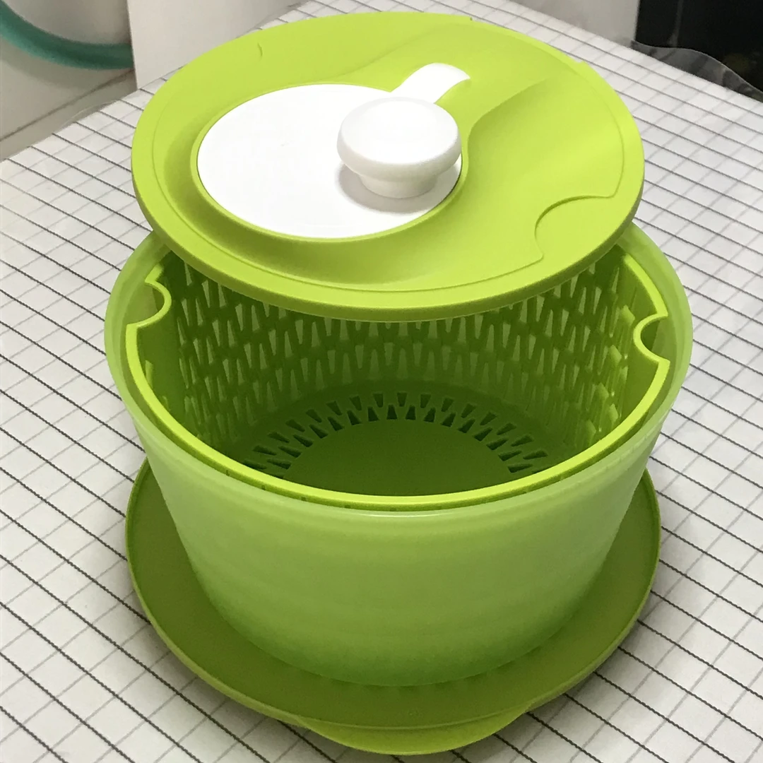 (海)绿色蔬菜脱水器沙拉甩干机沙律甩水菜篮果蔬青菜洗菜盆沥