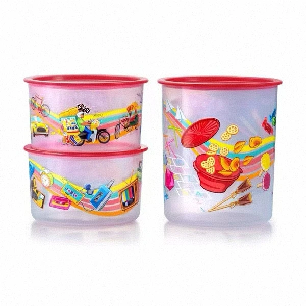 (海)卡通零食噼啪桶 保鲜圆罐 1.4L/3L