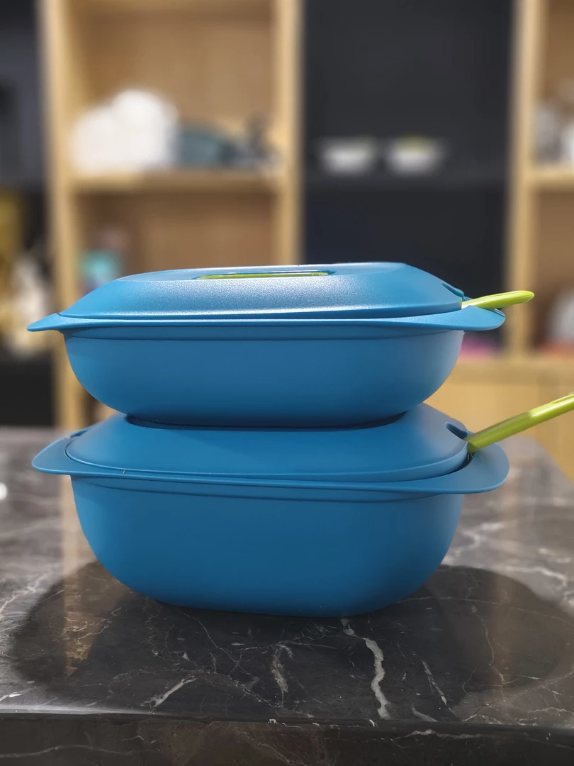 (海)静谧时光系列蓝色 微波碗 饭煲 易收纳