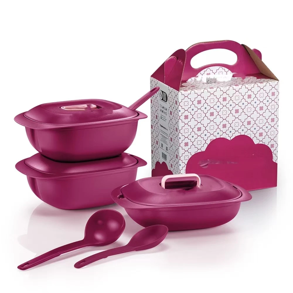 (海) 梅子色微波饭煲(无勺)保鲜盒