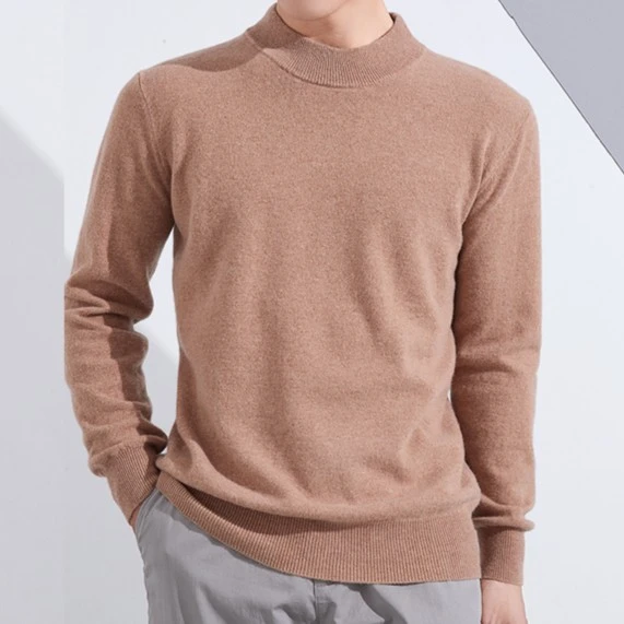 男士圆领秋冬纯色长袖保暖休闲打底衫毛衣羊毛衫针织时尚百搭8603