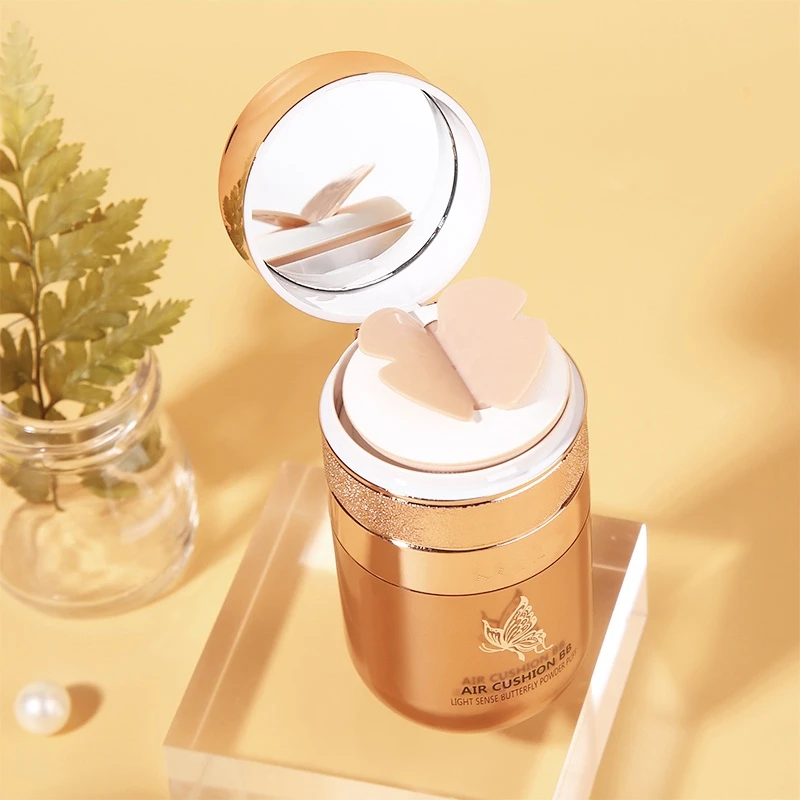 Rosetimes【玫瑰时代】水光蝴蝶粉扑气垫BB霜不易脱妆气垫不易脱妆