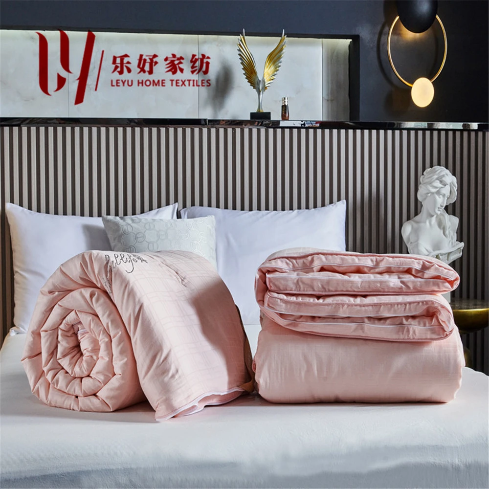 乐妤家纺纯棉被壳大豆二合一子母被