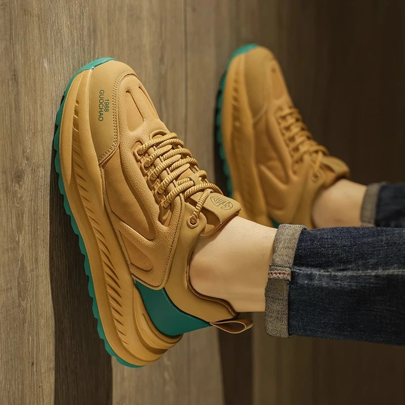 里奇·乔丹男鞋2025新款春秋季潮流高级感复古板鞋厚底防滑运动冬