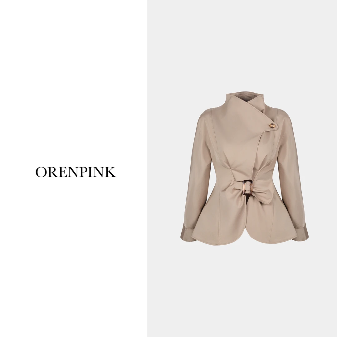 Orenpink 24年新款秋冬款法式时尚气质百搭设计师感显瘦女装外套