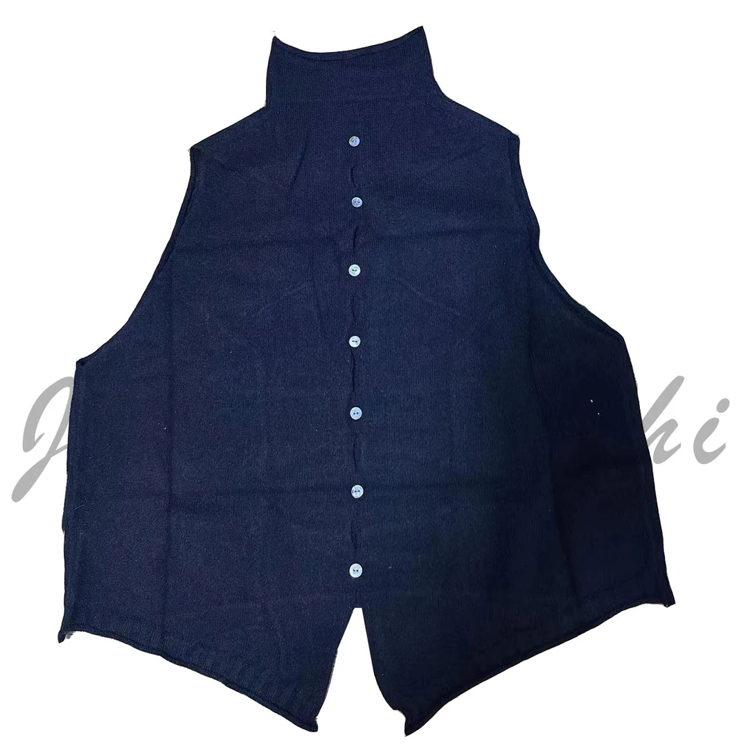 2025秋冬季新款设计师款堆堆领A字型马甲