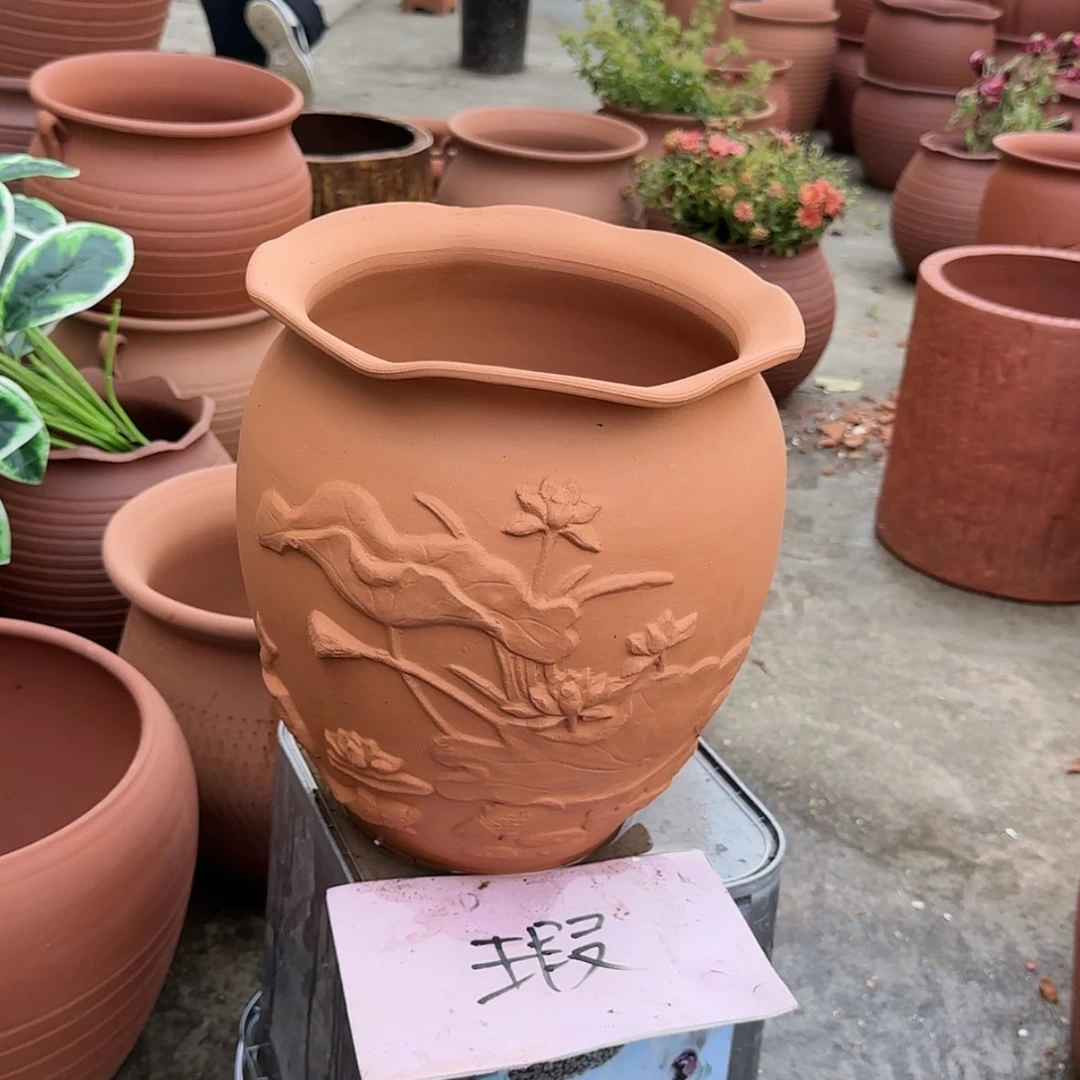 【闪购商品】紫砂花盆口23高28