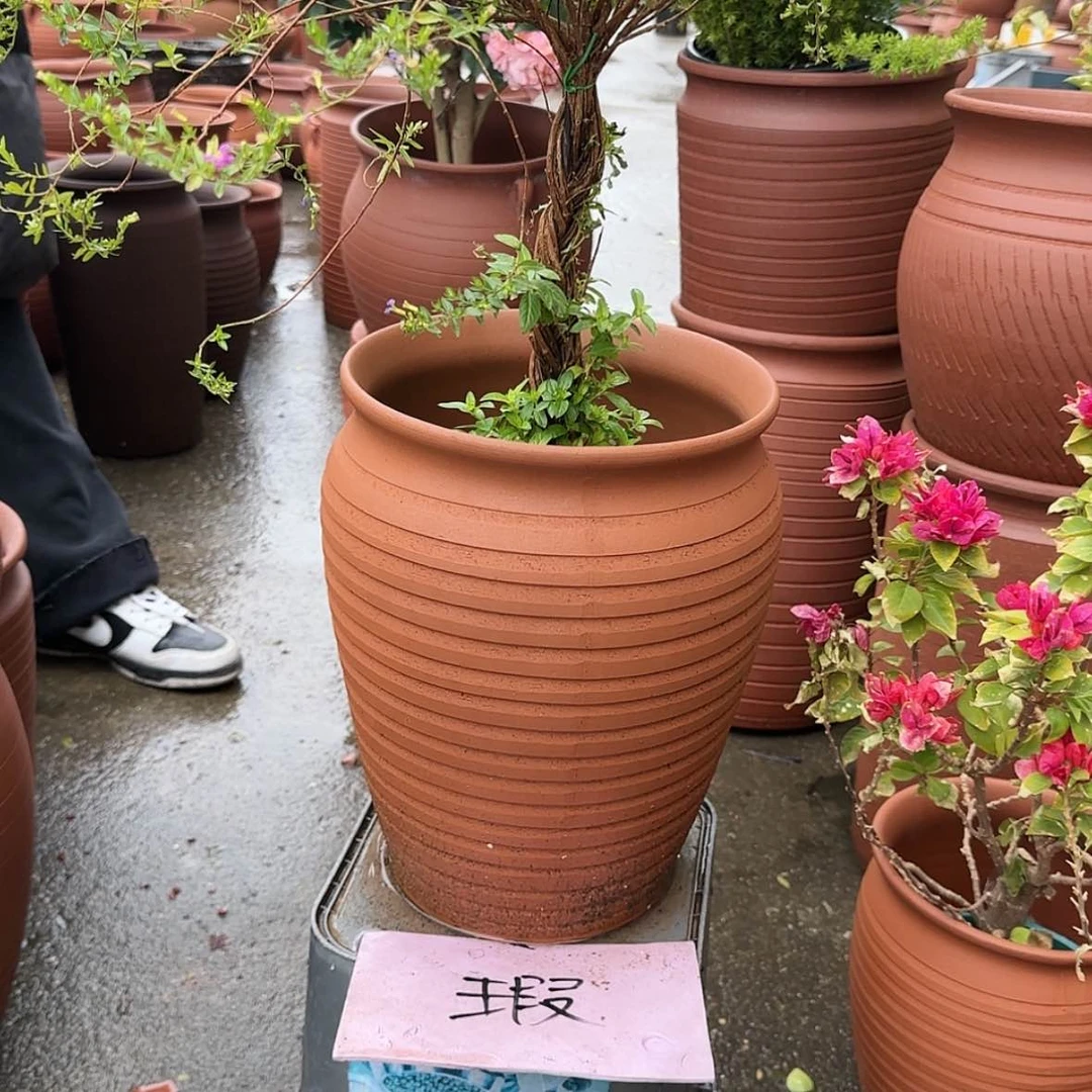 【闪购商品】紫砂花盆口21高31