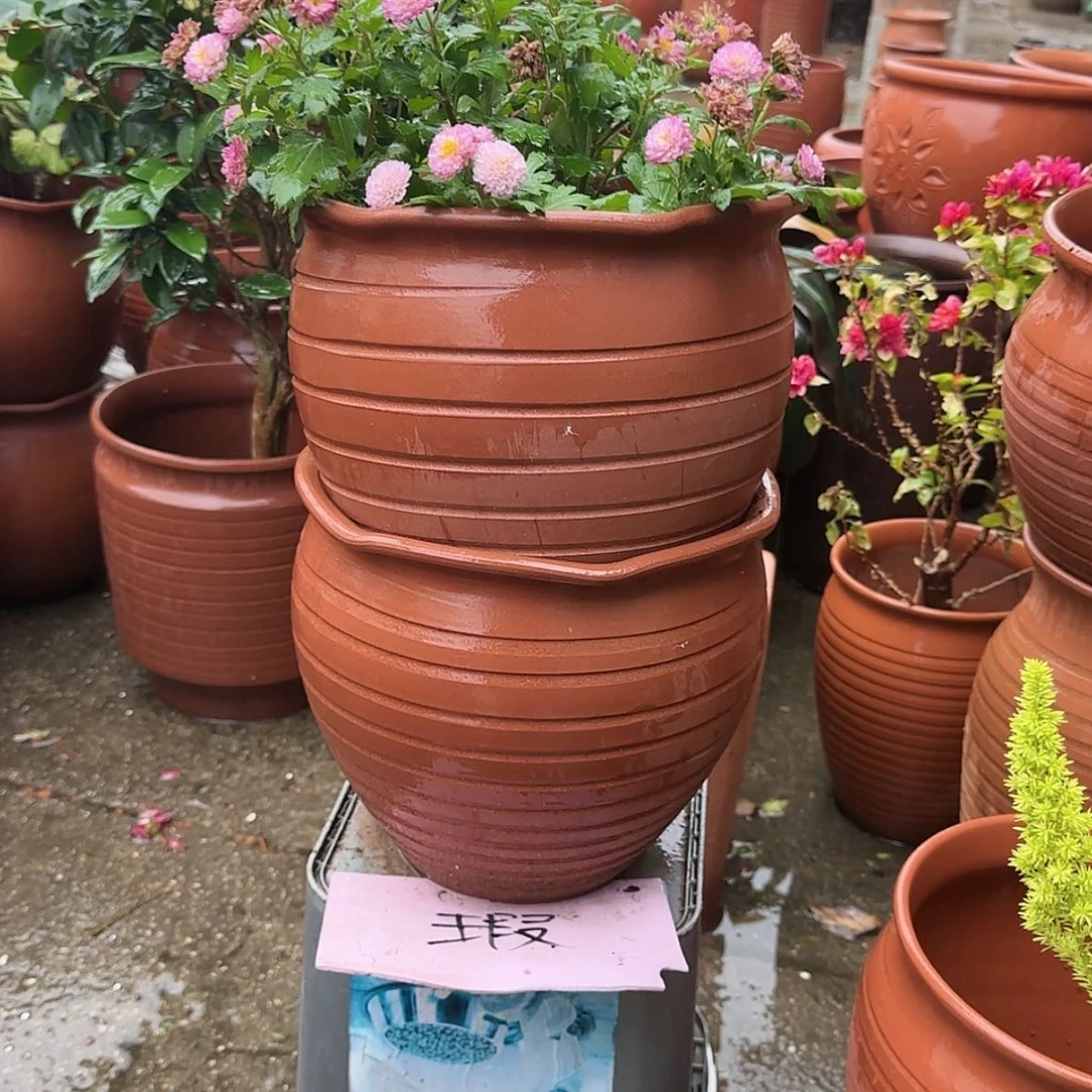 【闪购商品】紫砂花盆口25高23