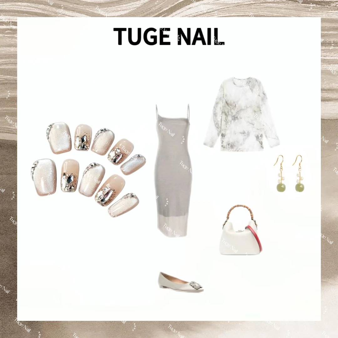 TugeNail 【六六】“婚礼纪”春季新款高级感复古极简小众设计师美甲