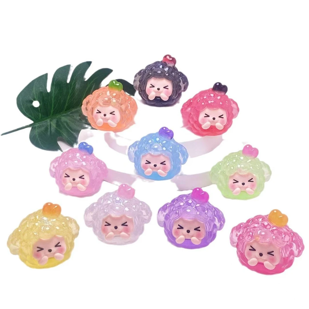 （转盘+对对碰）可爱元气福气团子玩具摆件diy