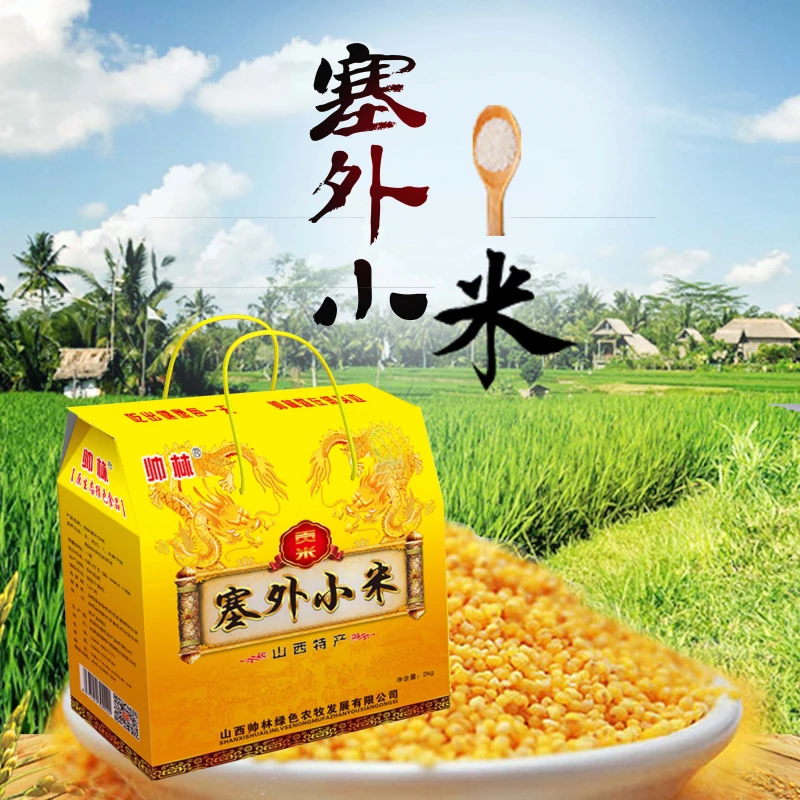 帅林 塞外小米2kg  天然饱满香糯健康金黄