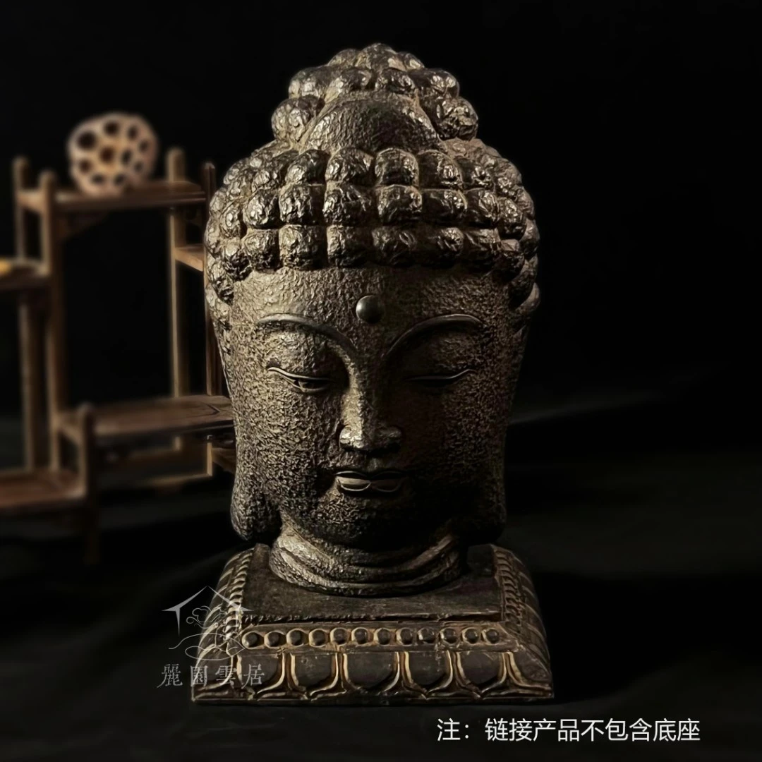 龙年新中式家居客厅佛首装饰品禅意复古摆件 - 大佛头