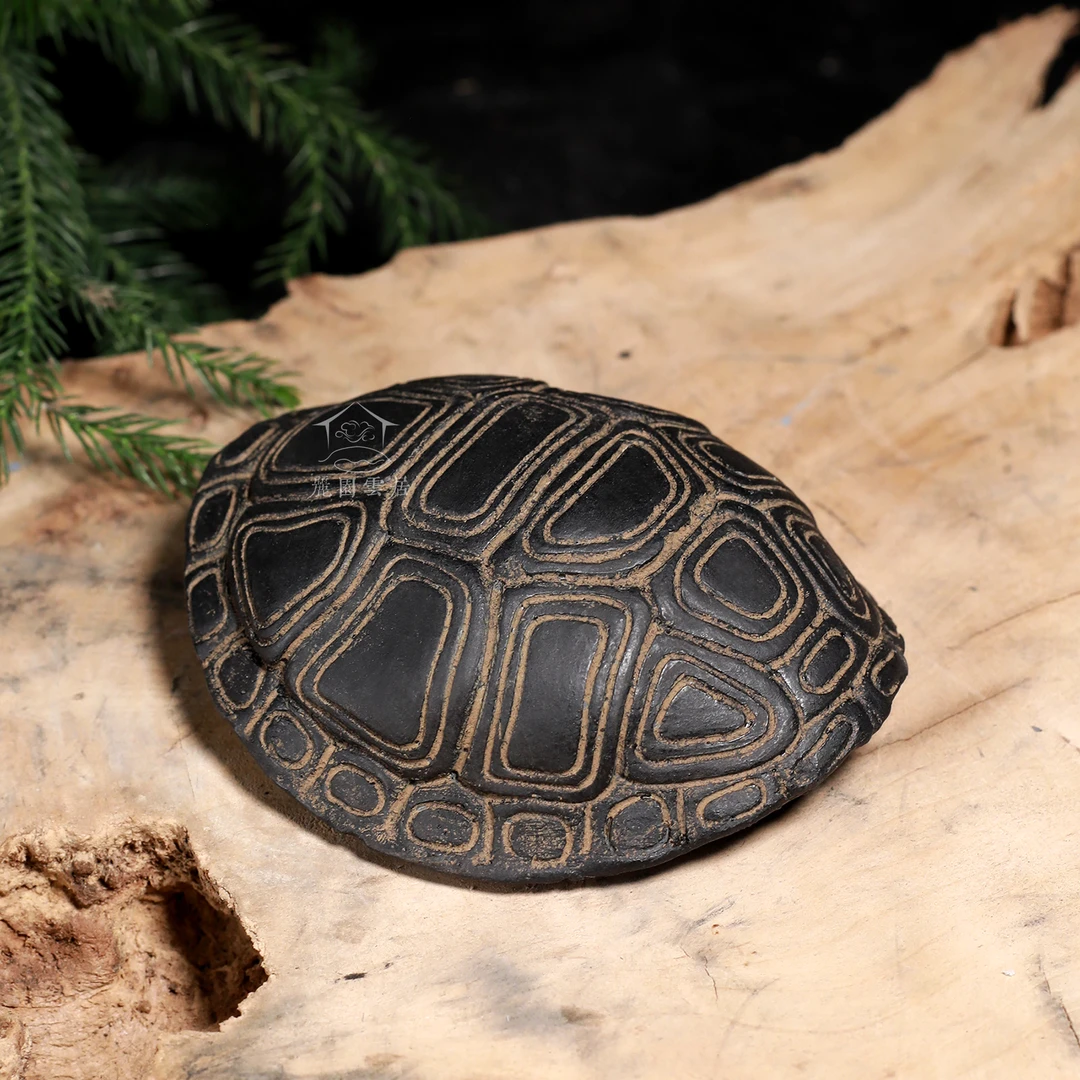 休缘居龙年中式仿古创意家居书房茶桌龟壳摆件 - 富甲一方