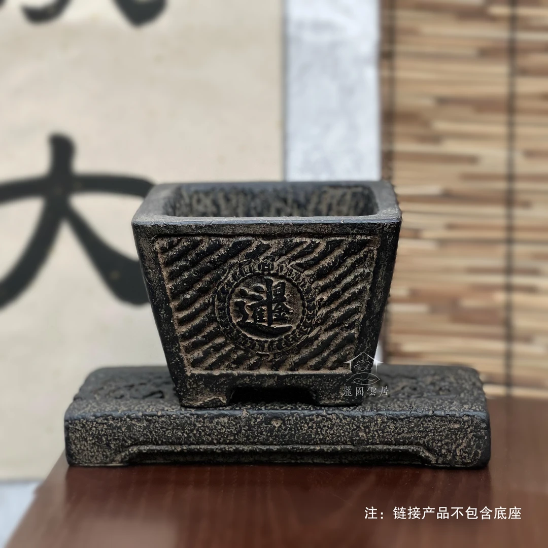 休缘居龙年创意家居客厅书房桌面花卉微景小花盆 - 日进斗金