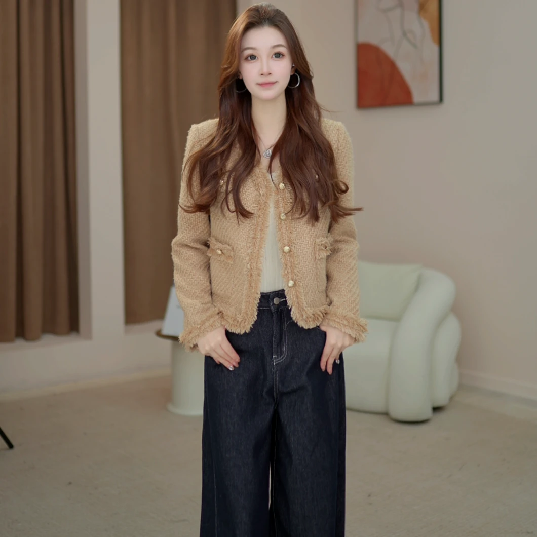 【千金小姐】马克华菲女装2024精致小香风上衣外套F43010A064