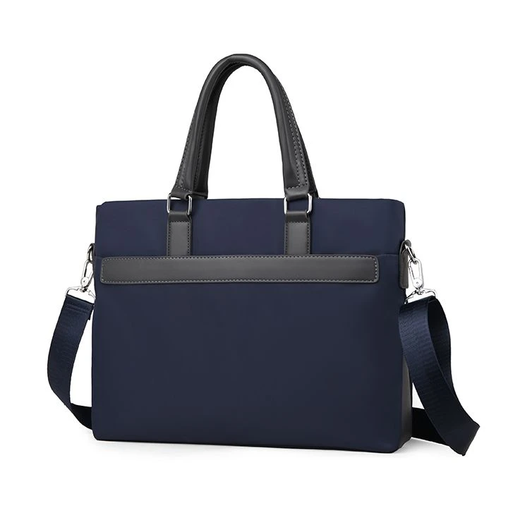 男士通勤包简约商务手提包公文包A4文件电脑包男包单肩斜挎包A613