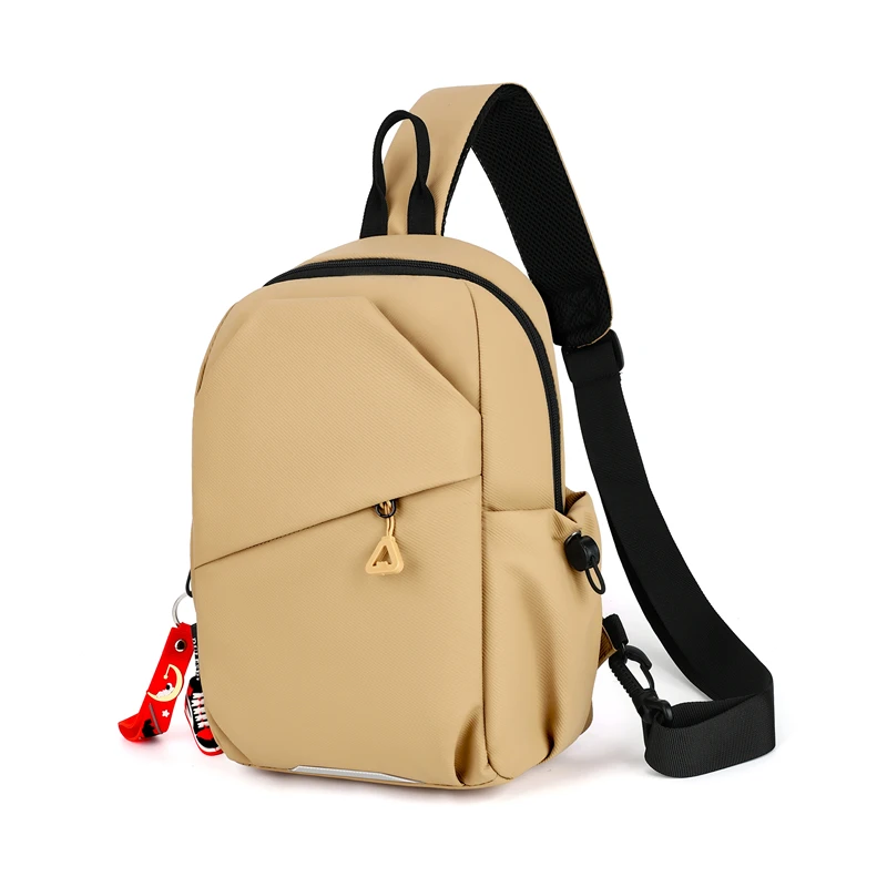 简约时尚胸包韩版百搭牛津布包轻便休闲包单肩包斜挎胸前包6619