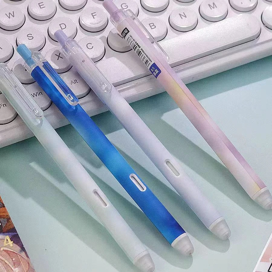 0181可擦晶中性笔出墨蓝色
