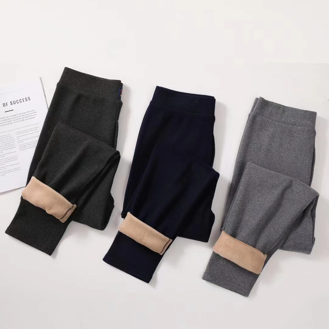 男款保暖裤高腰打底加厚软绒秋裤秋冬保暖裤冬季底裤(升级版）