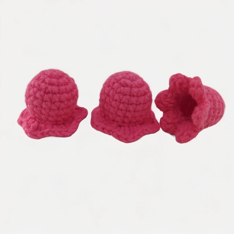 半成品铃兰花手工钩织毛线花头DIY配件材料