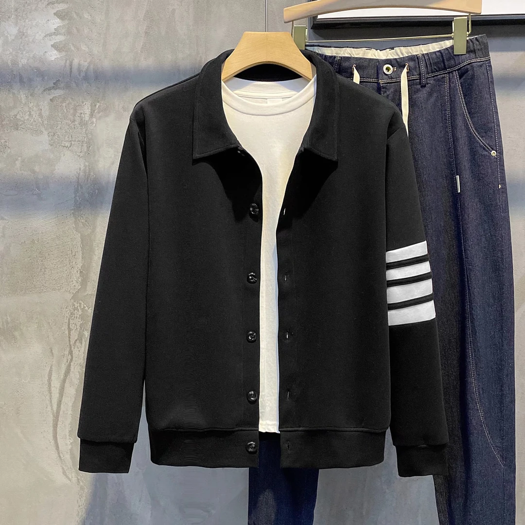 夹克秋季男棉方领青春流行单排扣休闲潮流青春活力个性长袖新款上